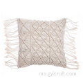 penutup bantal badan macrame